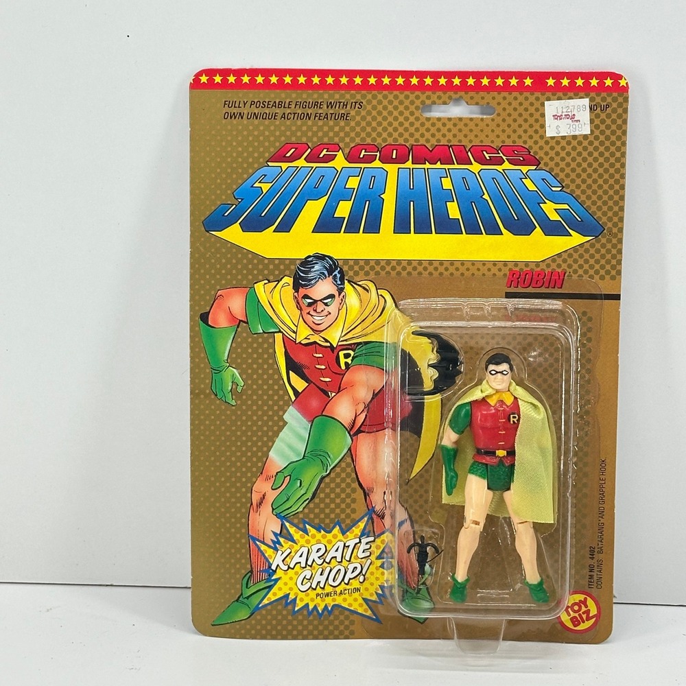 Toy Biz DC Comics Super Heroes Robin Action Figure New MOC Sealed 1989 Vintage